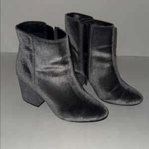 Aldo Gray Ankle Boots with Chunky Heel